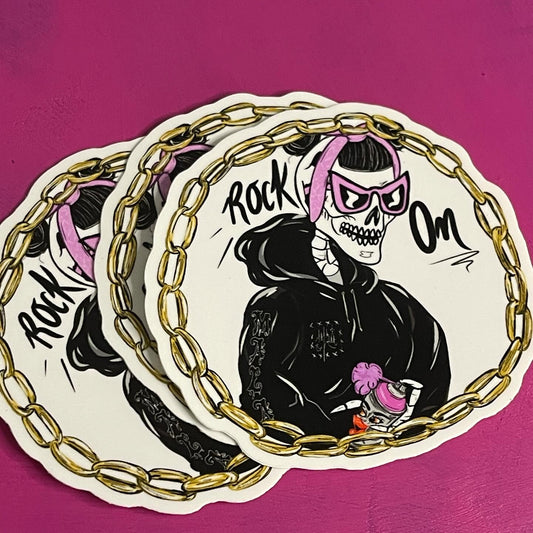 Rock On Sticker